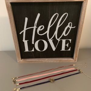 Four American Eagle Chokers